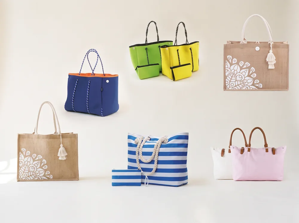 Bolsos de playa personalizados con logo — DPR merchandising corporativo