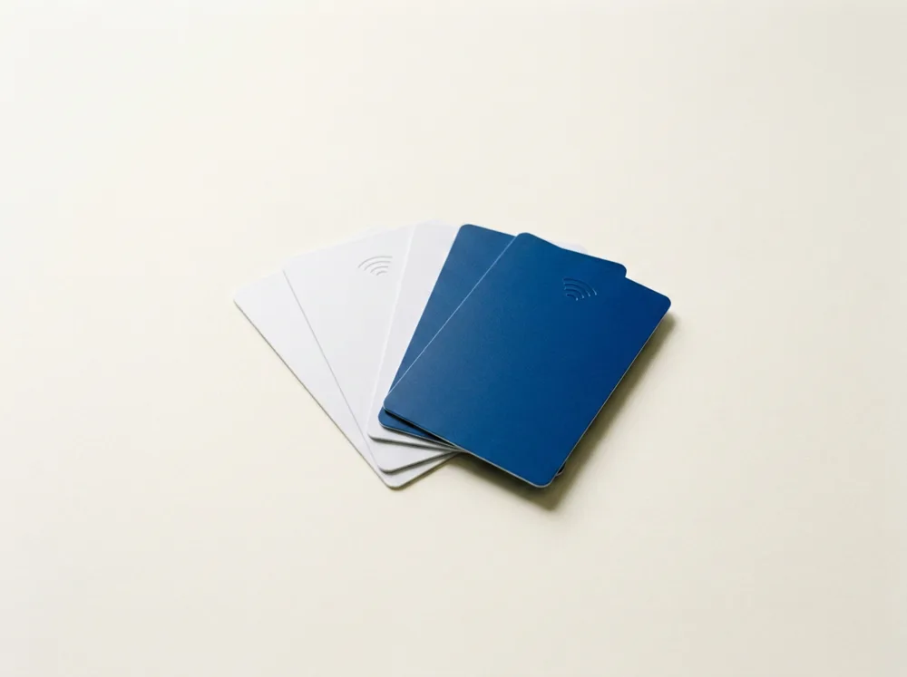 Tarjetas NFC de contacto personalizados con logo — DPR merchandising corporativo